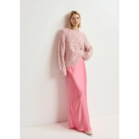 Essentiel Antwerp Giada Maxi Length Skirt in Raspberry Beret 36 US 6 - Picture 3 of 3